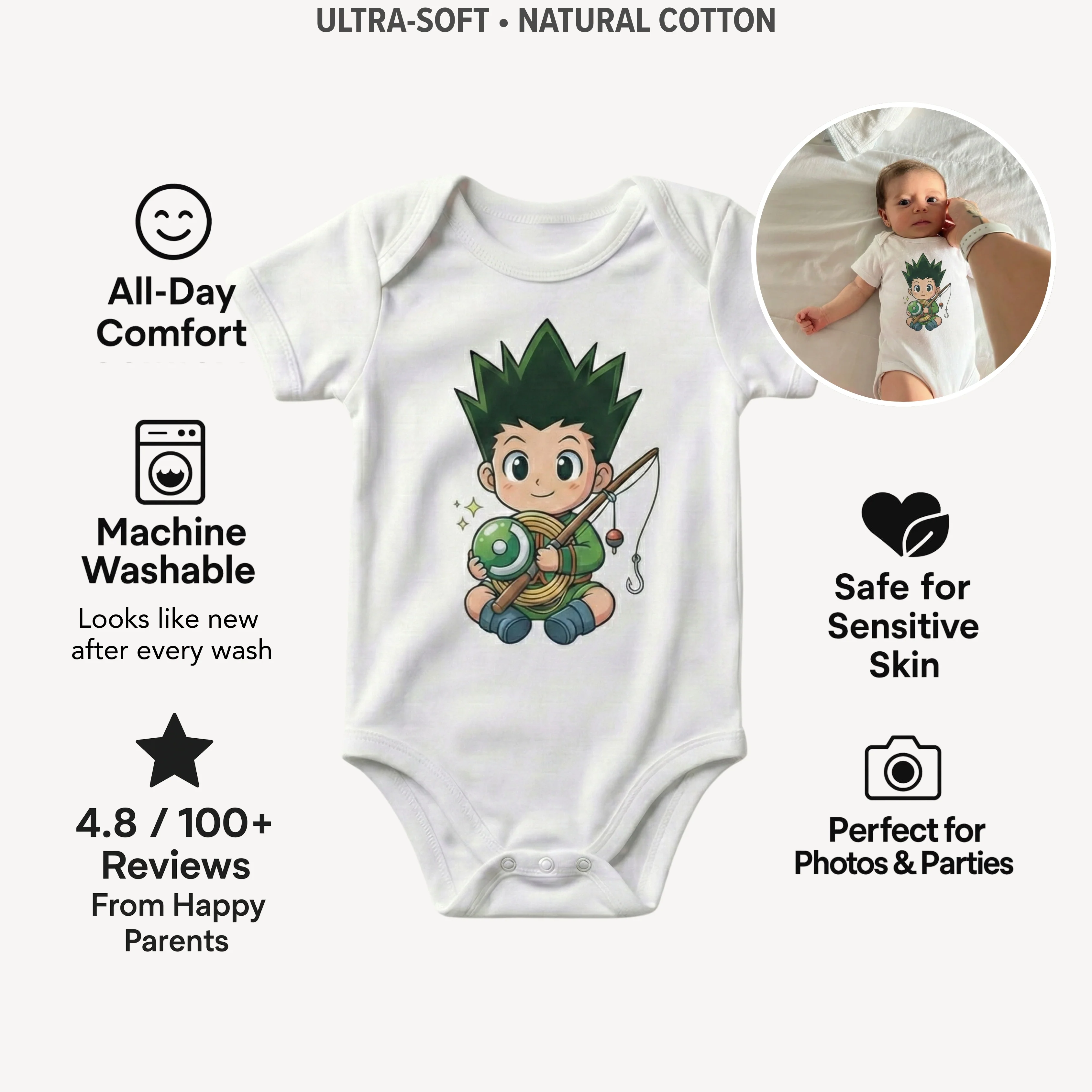 AMA™ Сhibi Gon Kids Bodysuit - Image 3