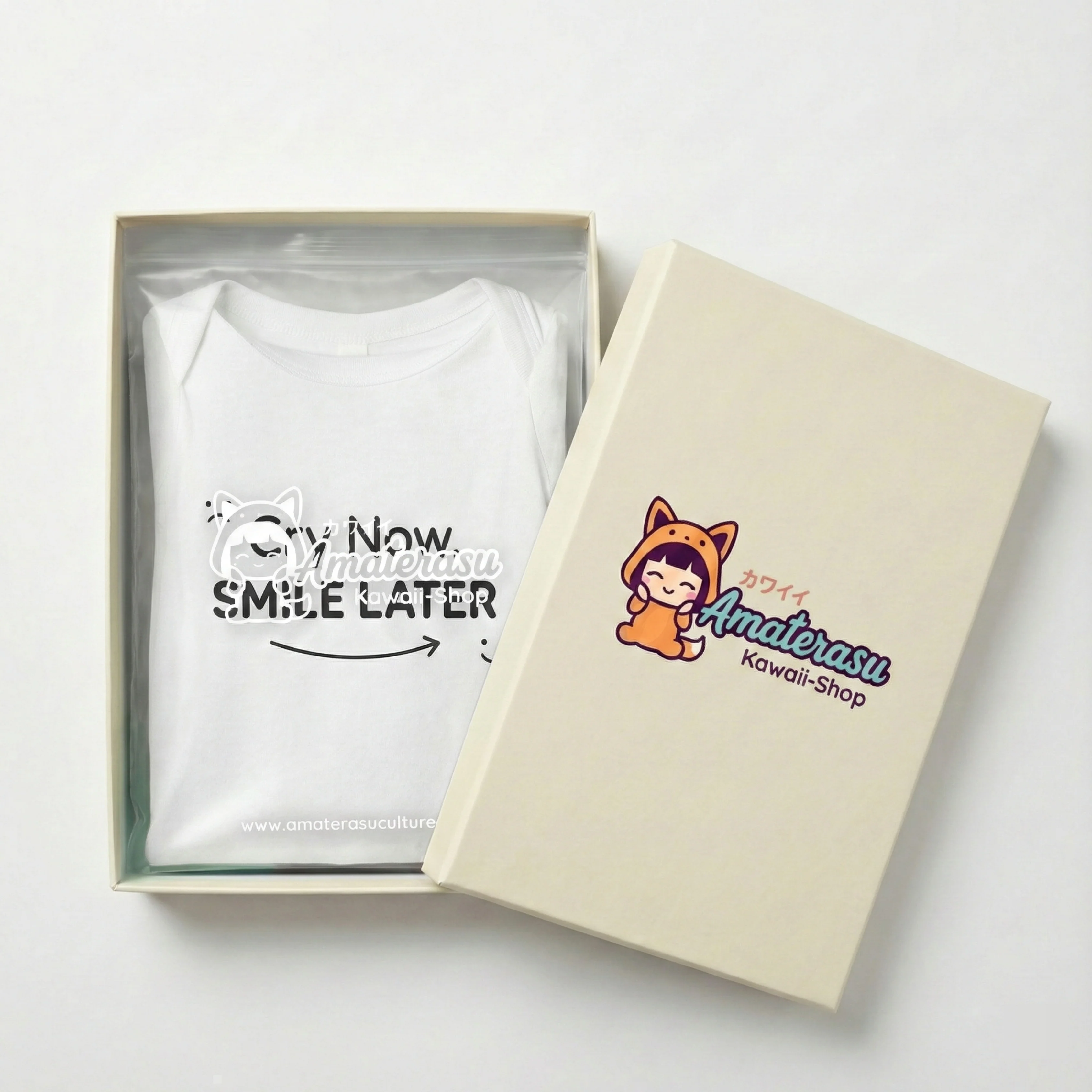 AMA™ "Cry Now, Smile Later" – Funny Baby Bodysuit - Image 4