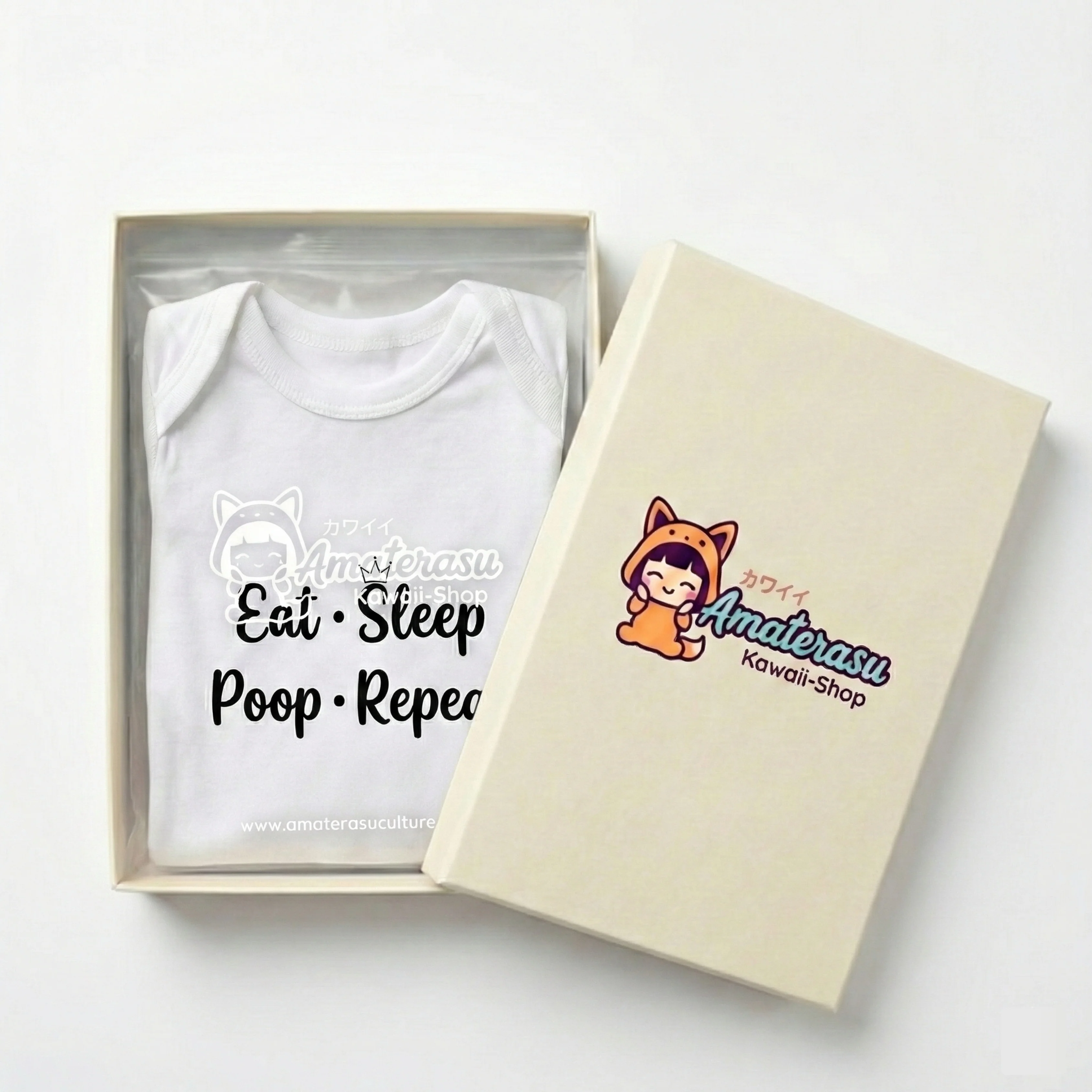 AMA™ "Eat Sleep Poop Repeat" – Funny Baby Bodysuit - Image 4