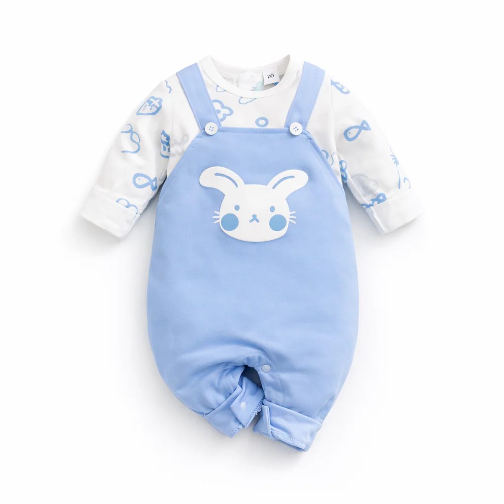 AMA™ Little Blue Bunny Kids Onesie - Image 5