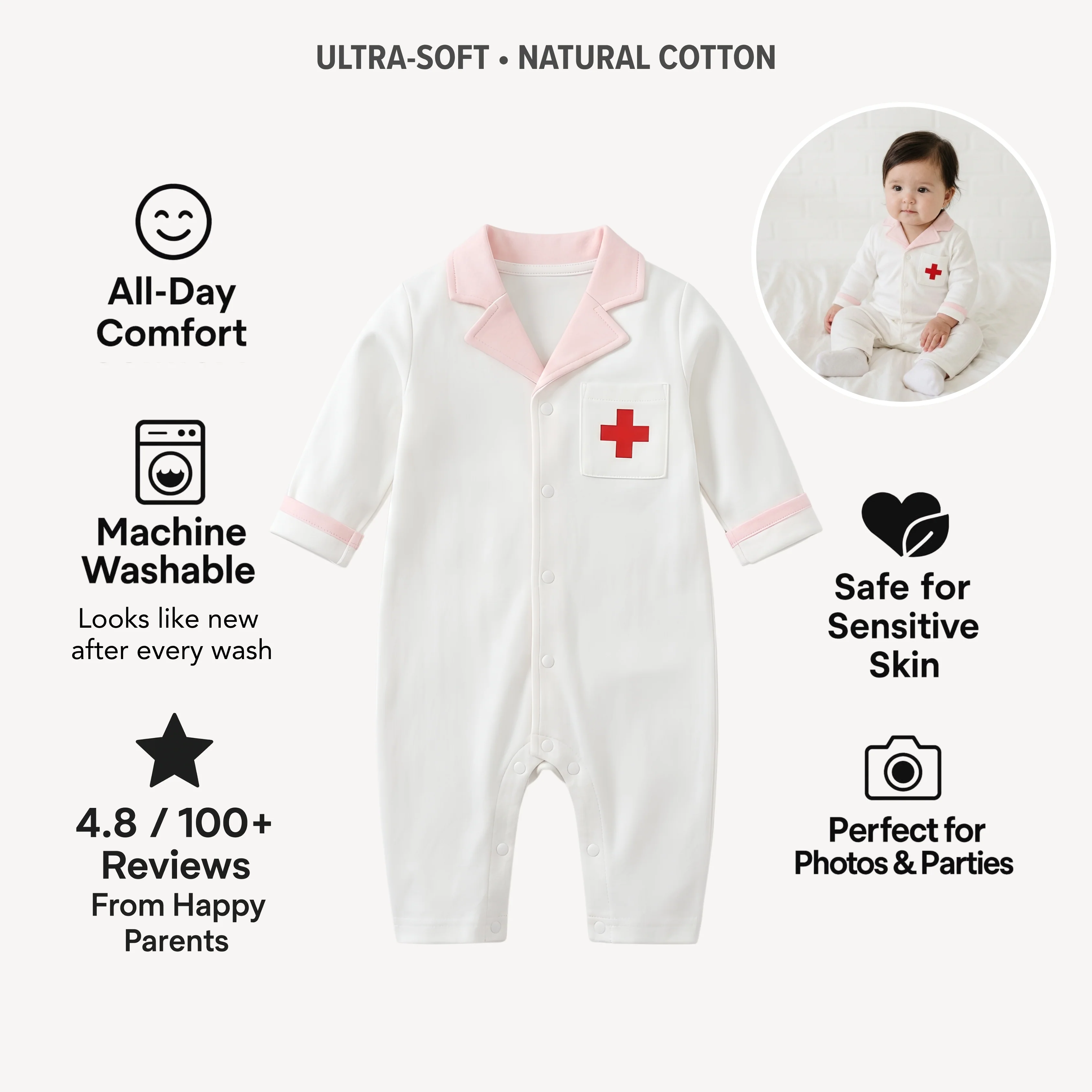 AMA™ Little Doctor Kids Onesie - Image 4