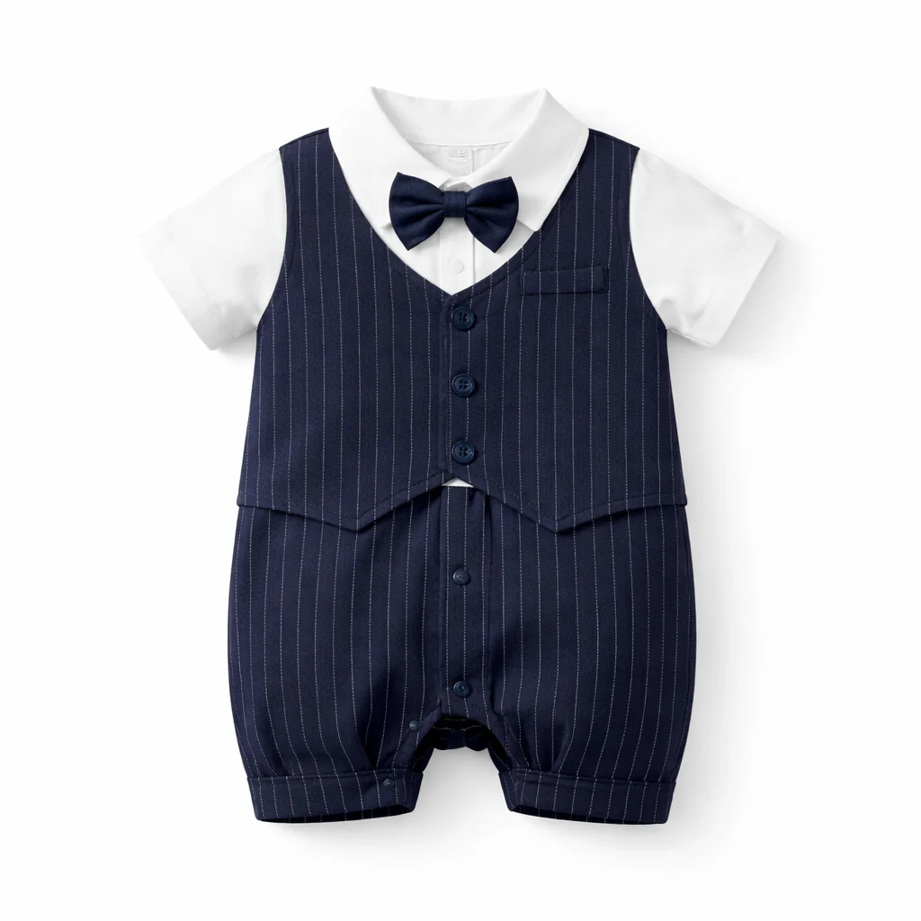 AMA™ Little Gentleman Bowtie Kids Onesie - Image 5