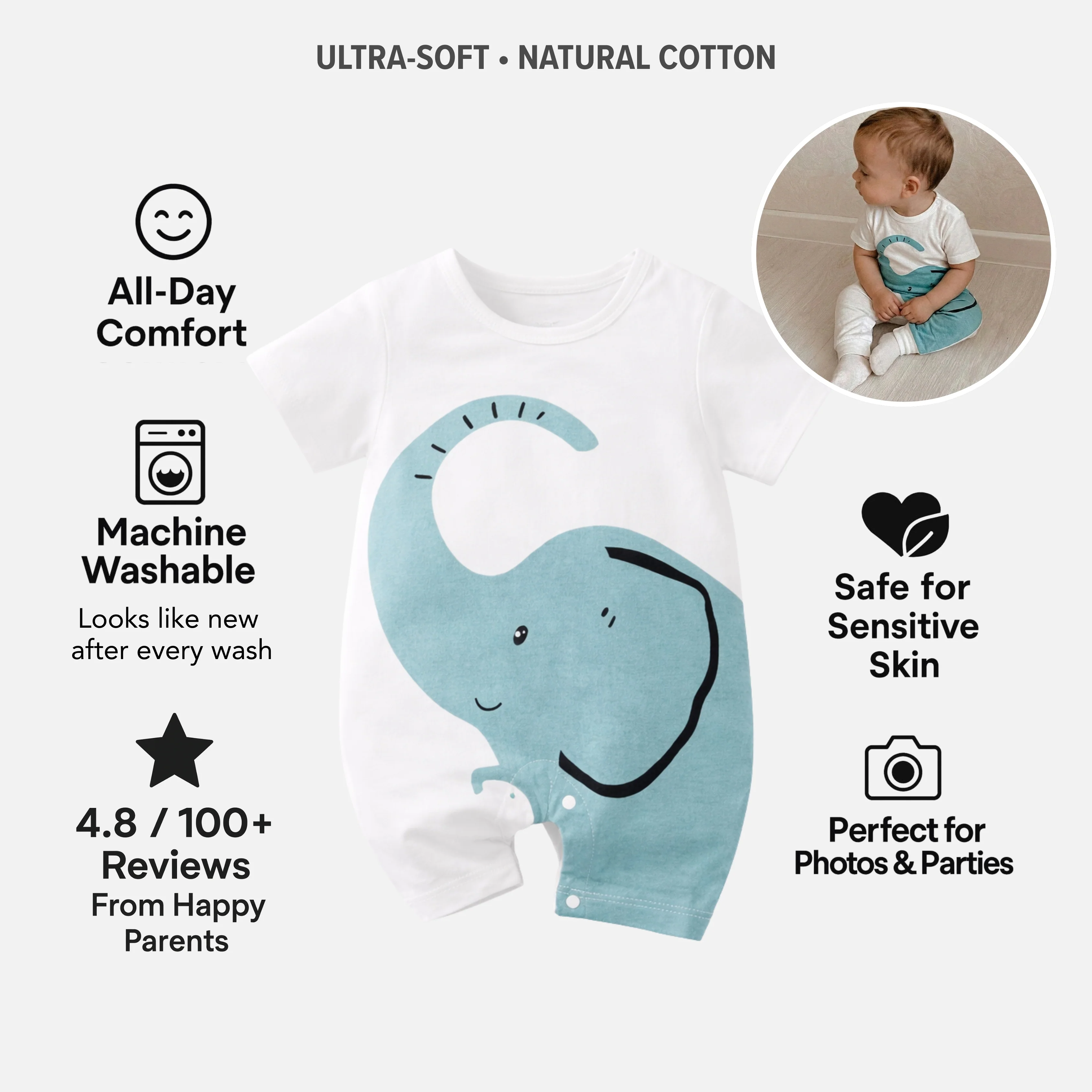 AMA™ Little Jumbo Kids Onesie - Image 3