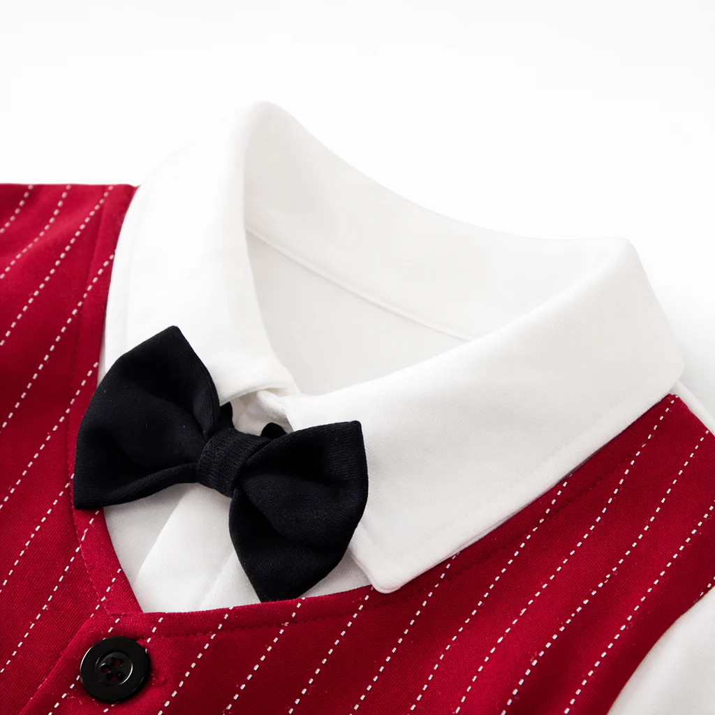 AMA™ Little Red Gentleman Kids Onesie - Image 7