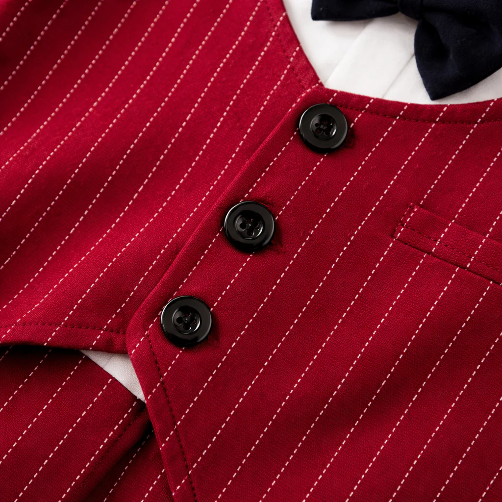 AMA™ Little Red Gentleman Kids Onesie - Image 8