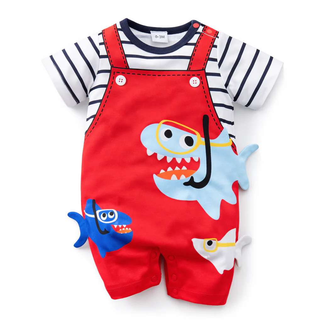 AMA™ Little Shark Diver Kids Onesie - Image 5