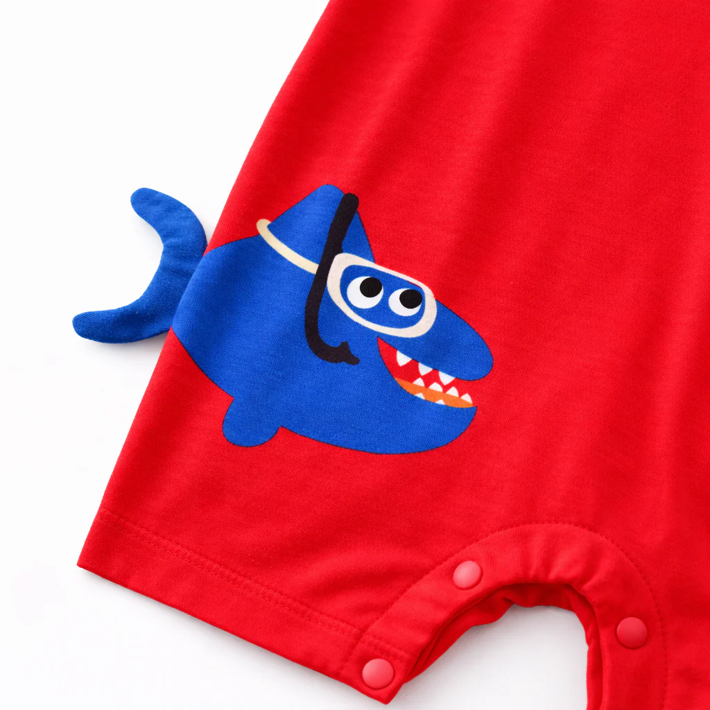 AMA™ Little Shark Diver Kids Onesie - Image 9