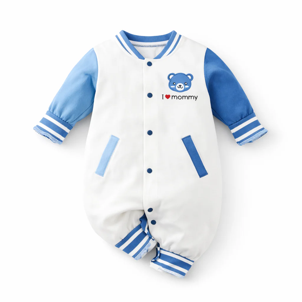 AMA™ Little Soccer Bear Kids Onesie - Image 5
