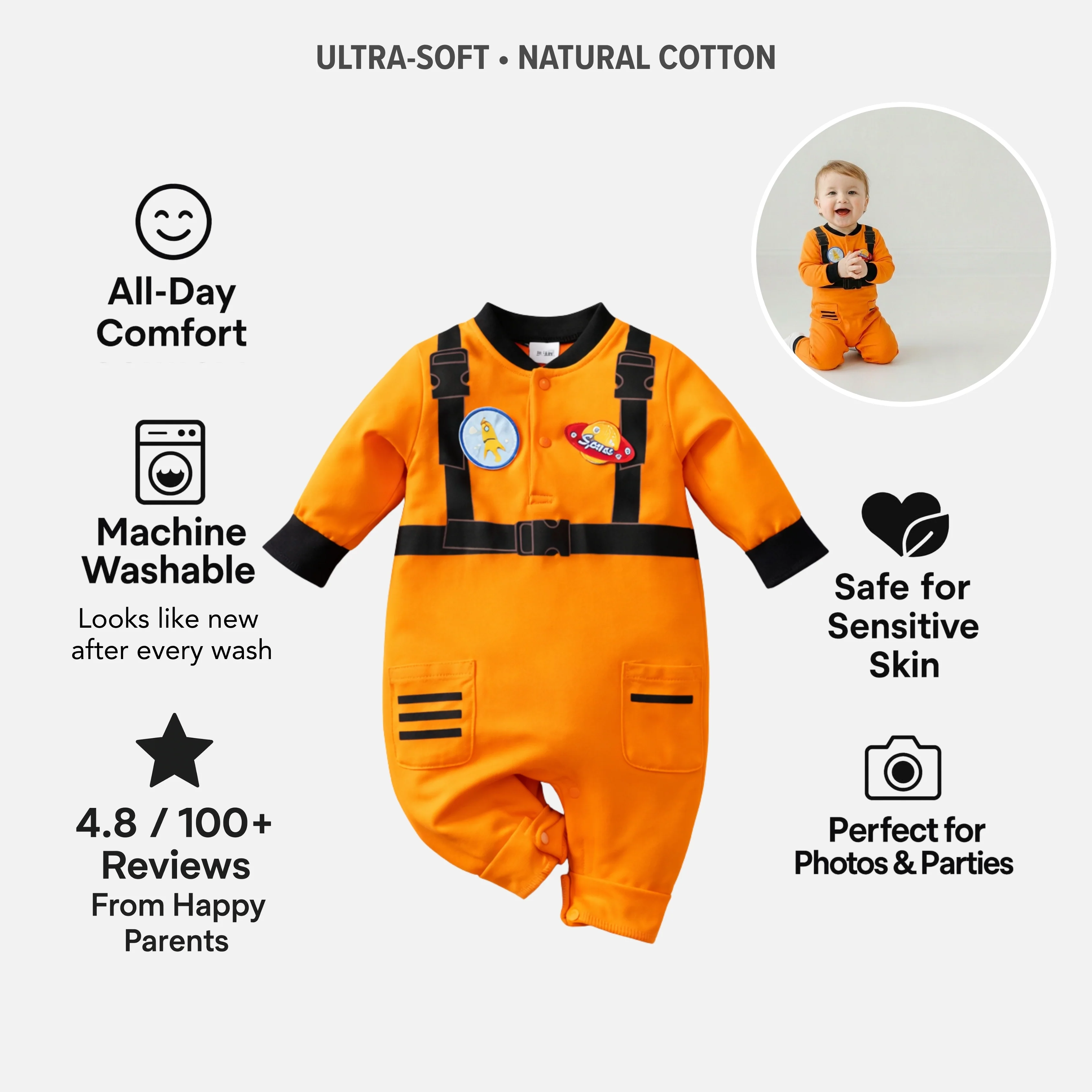 AMA™ Little Space Ranger Kids Onesie - Image 3