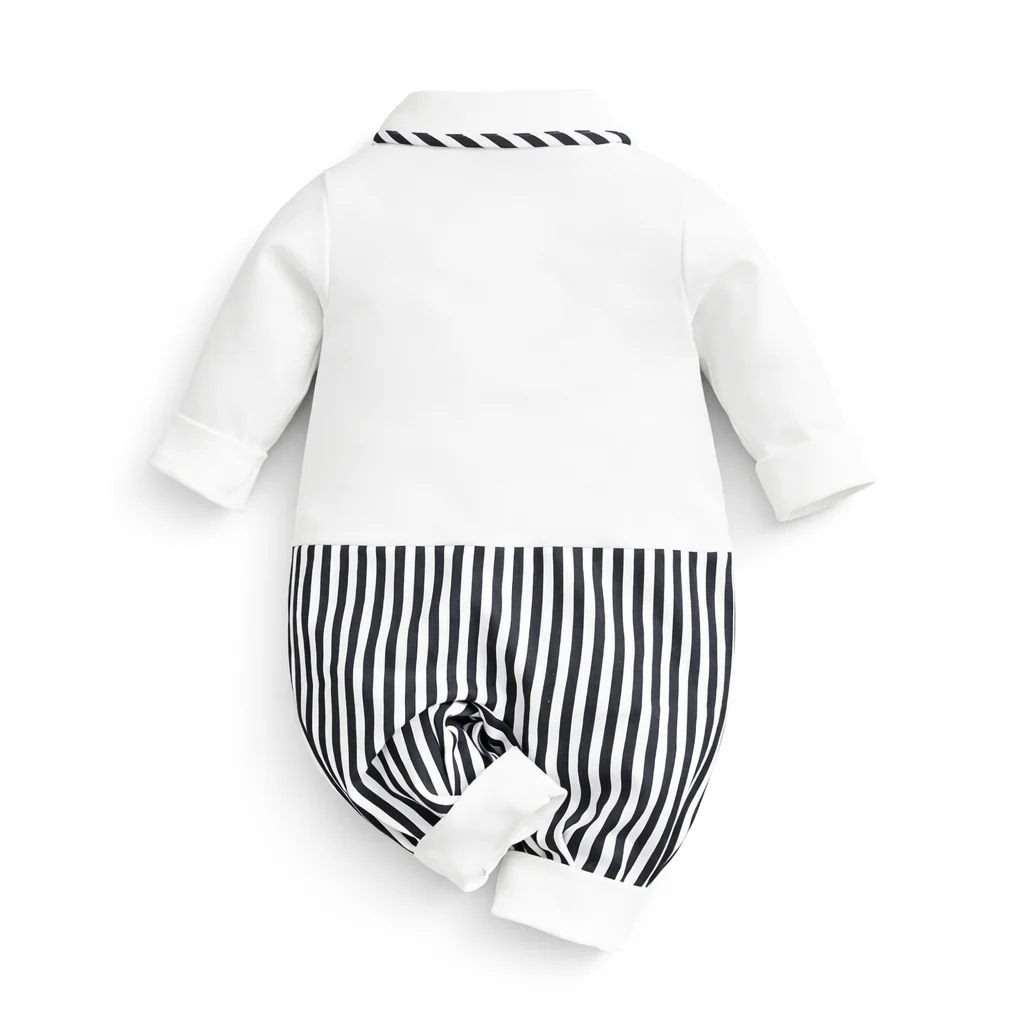 AMA™ Little Stripe Gentleman Kids Onesie - Image 6