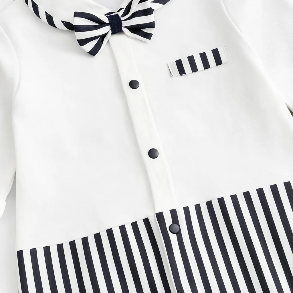 AMA™ Little Stripe Gentleman Kids Onesie - Image 7