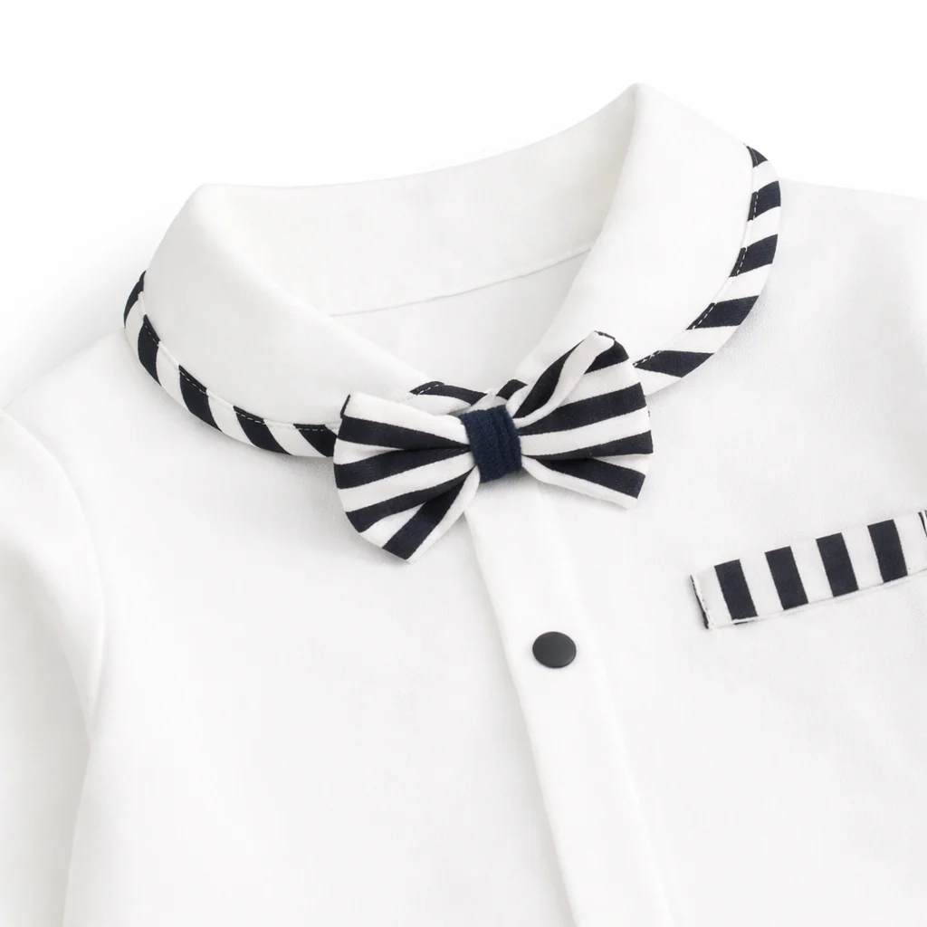 AMA™ Little Stripe Gentleman Kids Onesie - Image 8