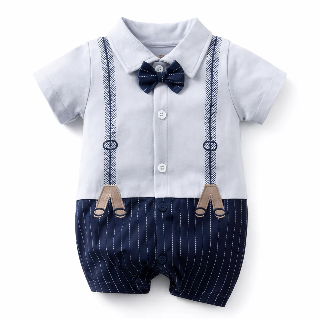 AMA™ Little Suspenders Gentleman Kids Onesie - Image 5
