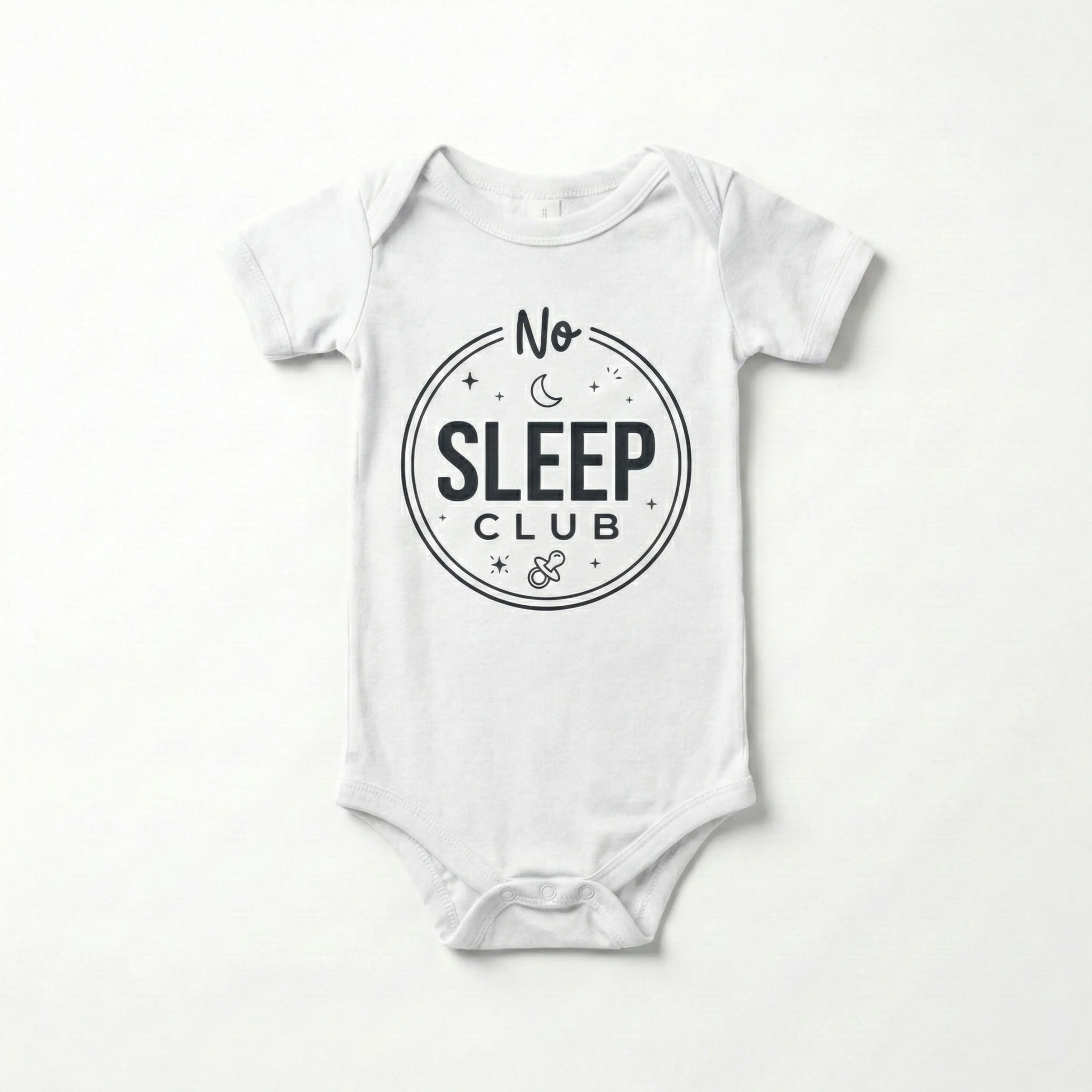 AMA™ "No Sleep Club" – Funny Baby Bodysuit - Image 5